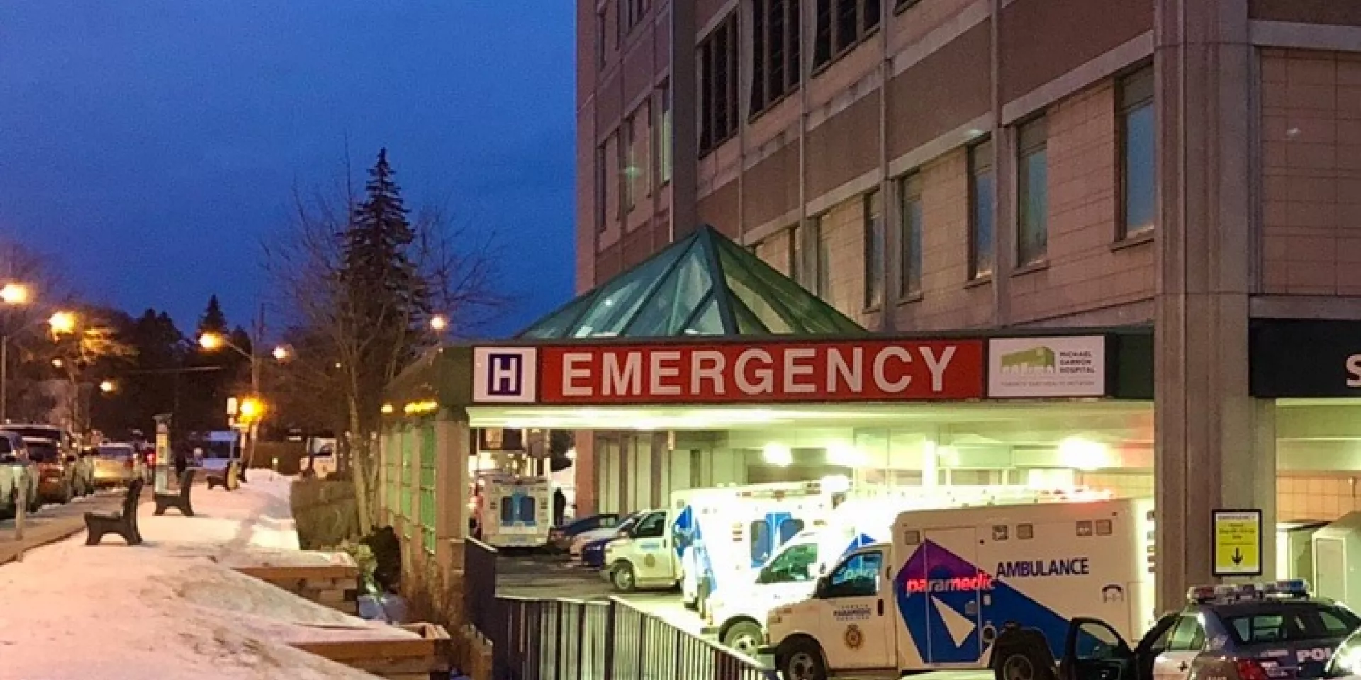 Stavros Emergency Department at night Stavros Emergency Department at night