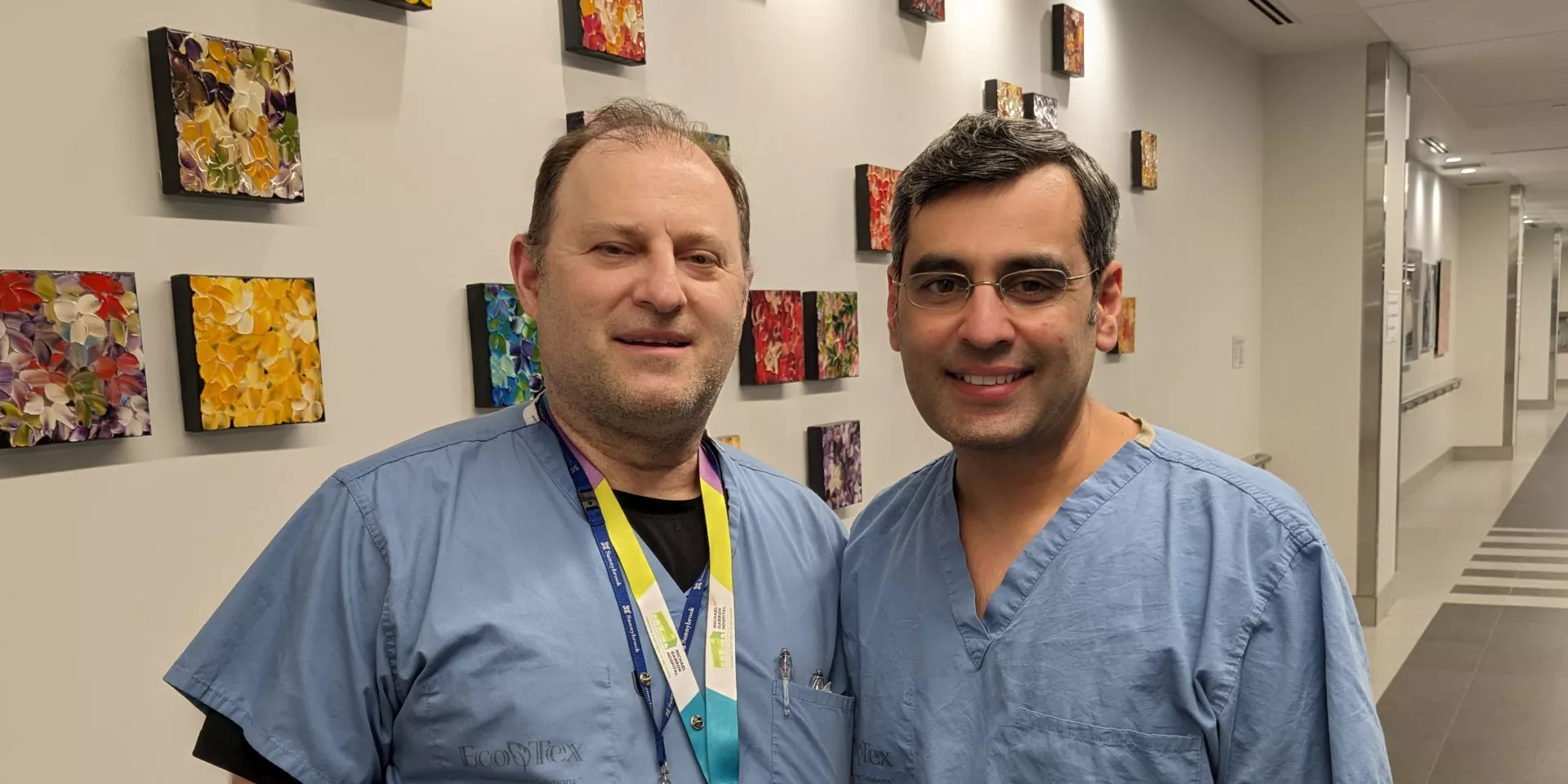 Dr. Lawrence Weisbrod (left) is grateful for the skilled and compassionate care he received from Dr. Mohammad Zia (right). Dr. Lawrence Weisbrod and Dr. Mohammad Zia