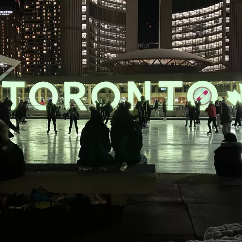 TORONTO Sign at Nathan Phillips Square TORONTO Sign at Nathan Phillips Square