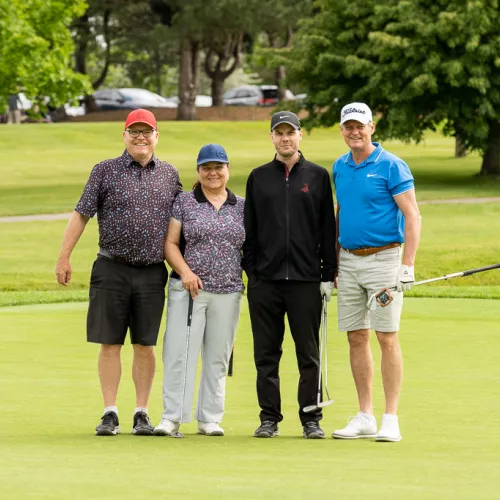 From Birnie Electric: Tim Birnie, Ana Badila, Andrew Anderson and Kirk Hochrein Foursome 3A Birnie Electric