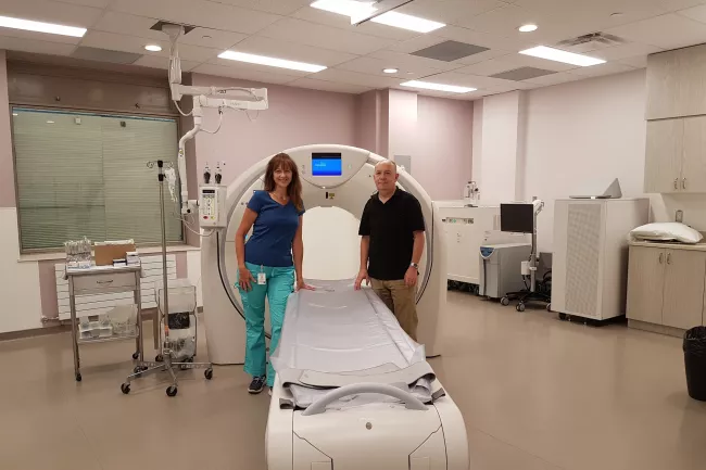 new CT scanner in Emerg  new CT scanner with Ingrid Zemlo Ron Stark