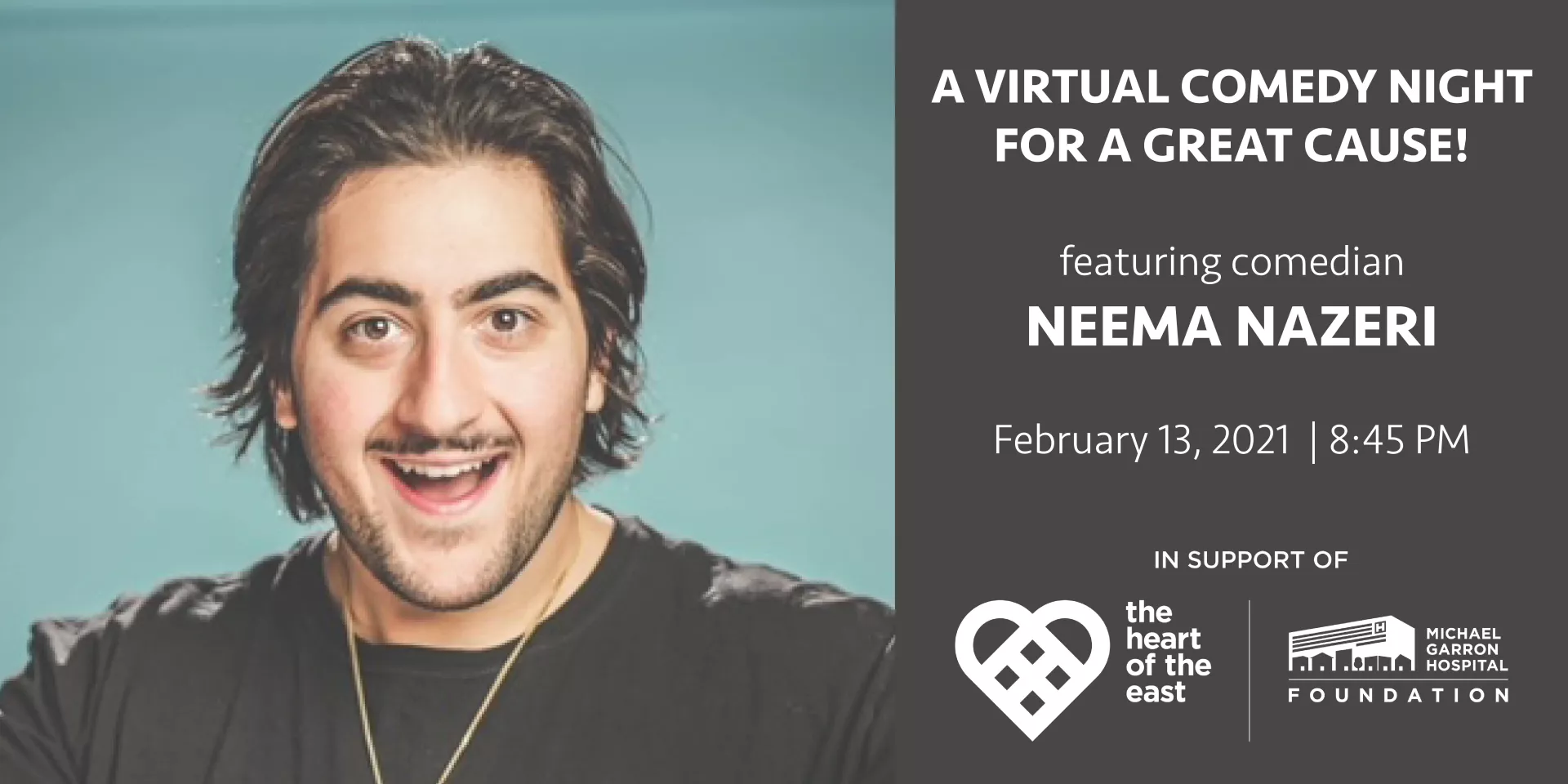 A virtual comedy night featuring Neema Nazeri