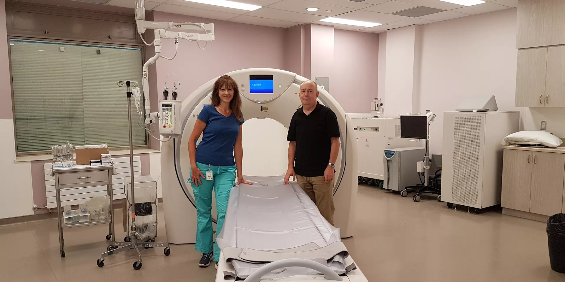 new CT scanner in Emerg  new CT scanner with Ingrid Zemlo Ron Stark