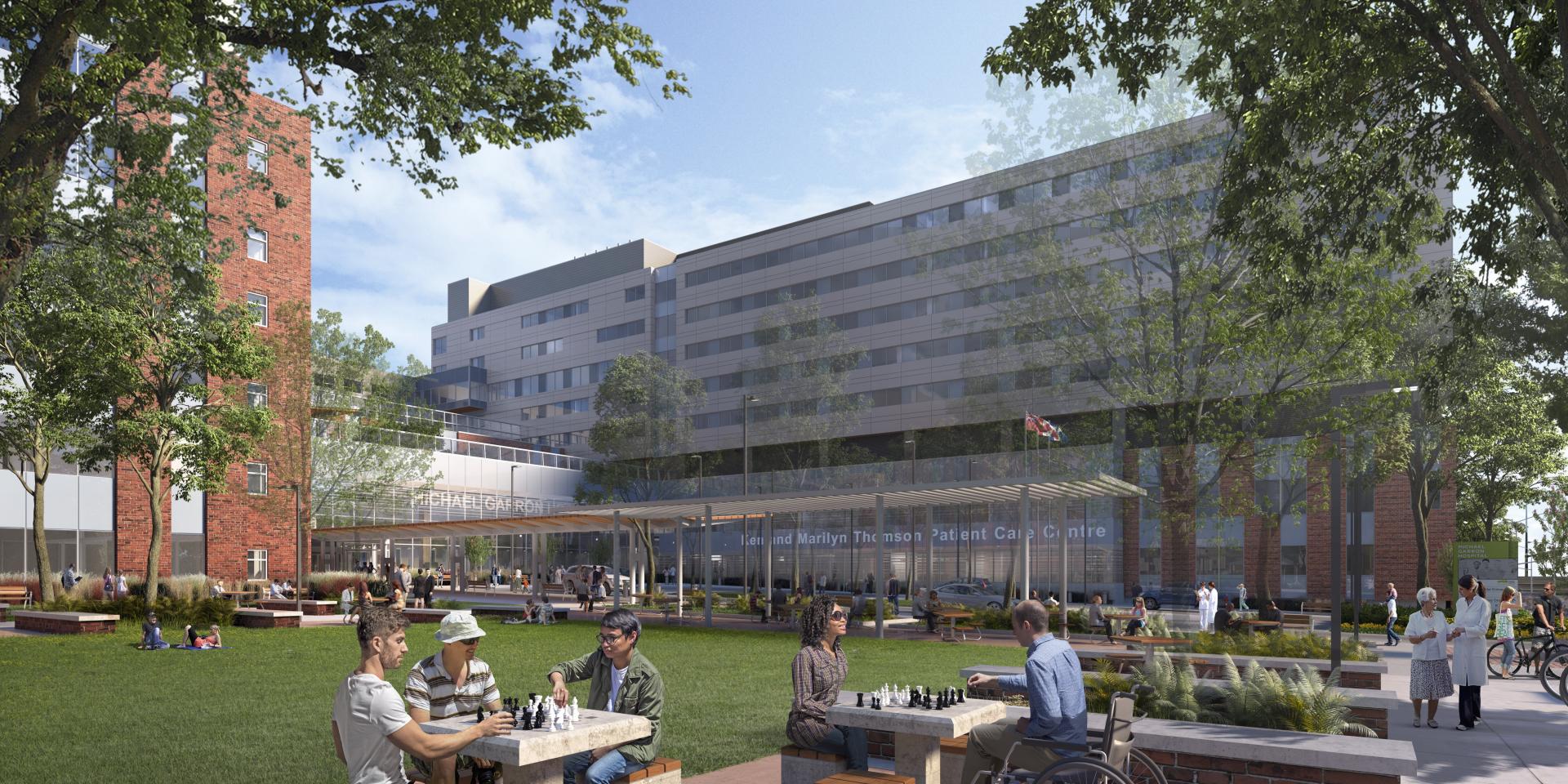 Architect's rendering of our Ken and Marilyn Thomson Patient Care Centre