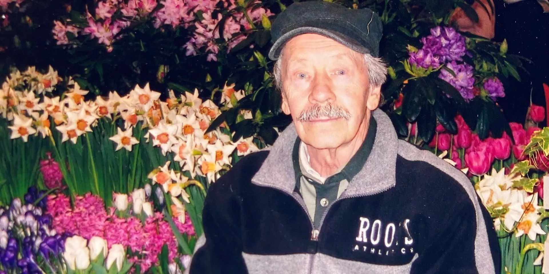 Edward Landry at a garden show.