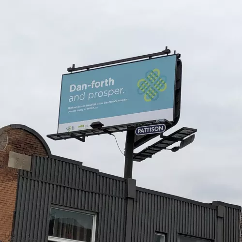 Heart of the East billboard - Danforth