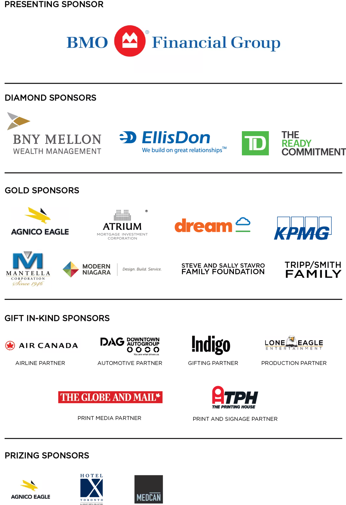 All Sponsors All Sponsors