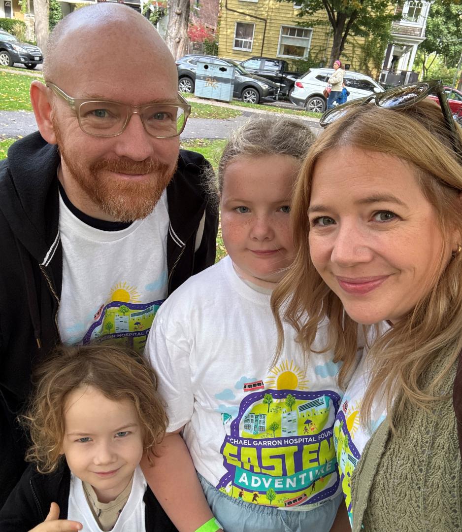 Stephanie Pennington (right) participated in East End Adventure with her husband, Josh, and their children, Imogen and Everett.
