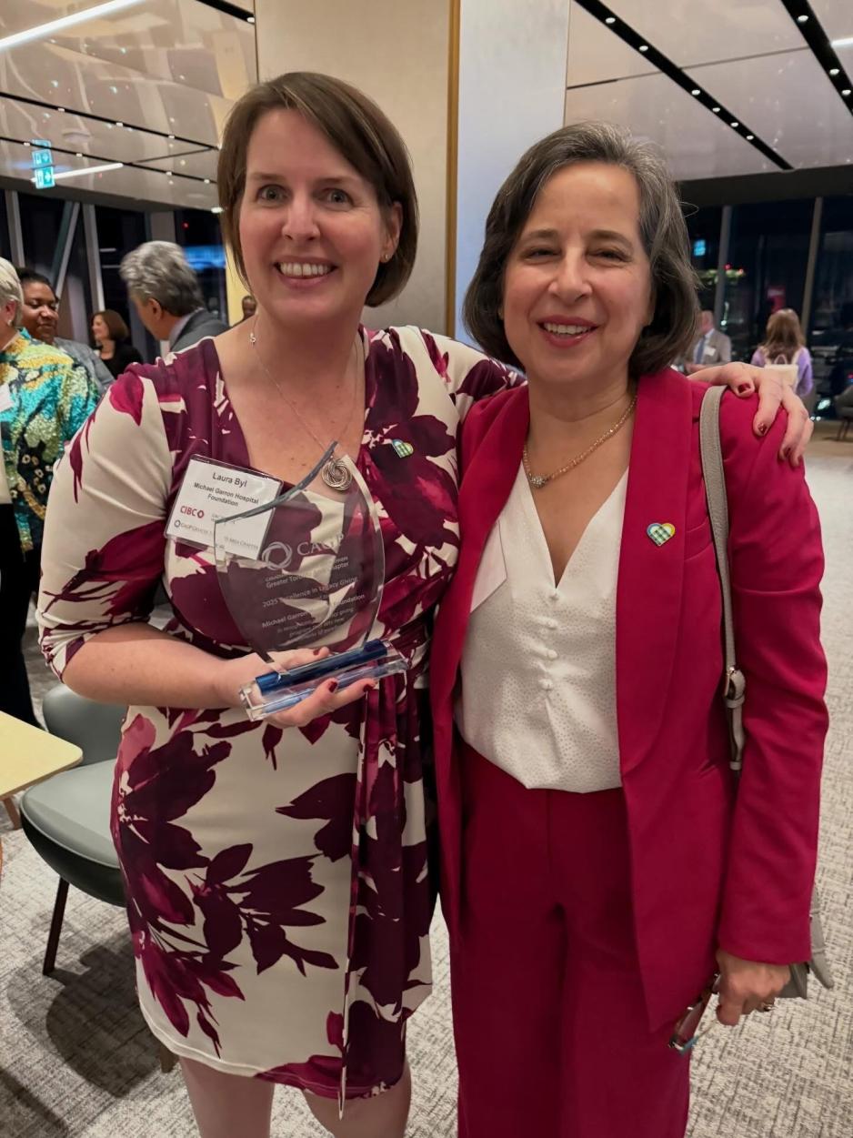 Legacy Giving Managers with the Award for Excellence in Legacy Giving from the Canadian Association of Gift Planners GTA.